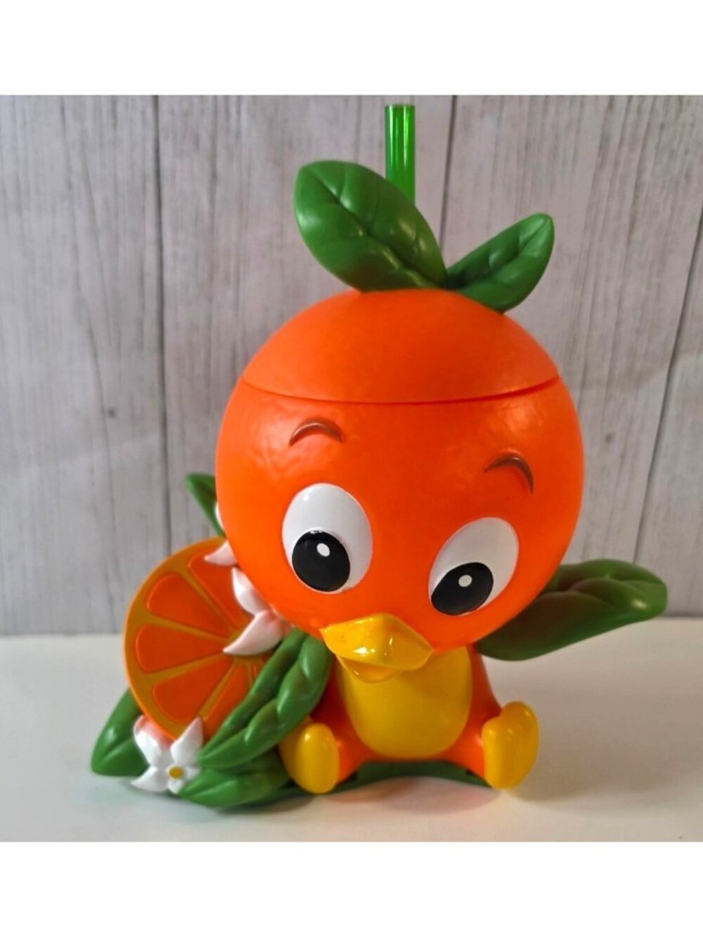 DISNEY PARKS EPCOT FLOWER & GARDEN FESTIVAL ORANGE BIRD SOUVENIR SIPPER DRINK CU